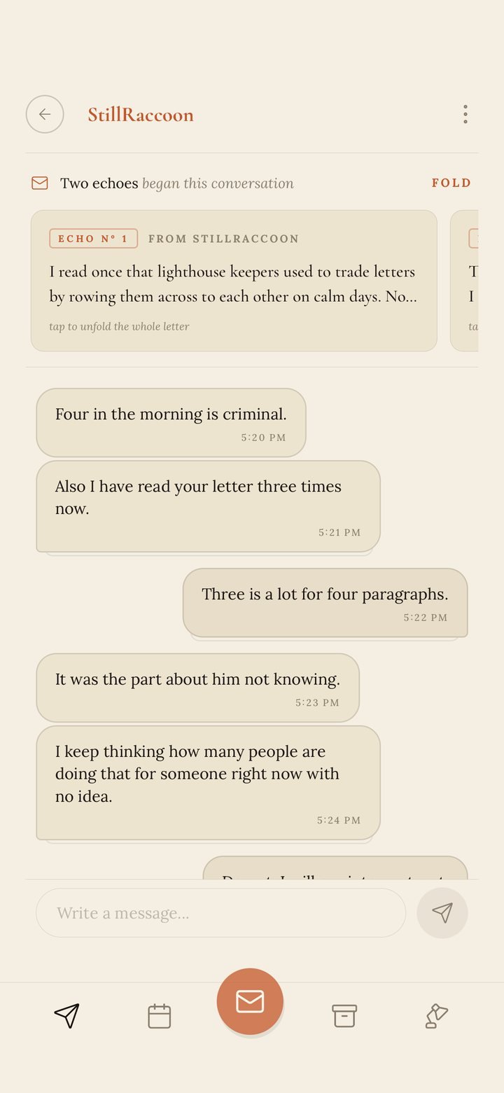 Echo chat: quick replies on the same paper